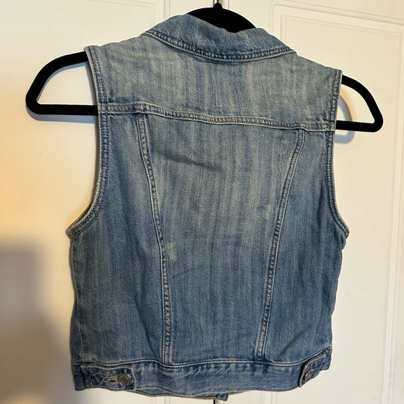 Garage Cropped Denim Vest - Picture 4 of 4